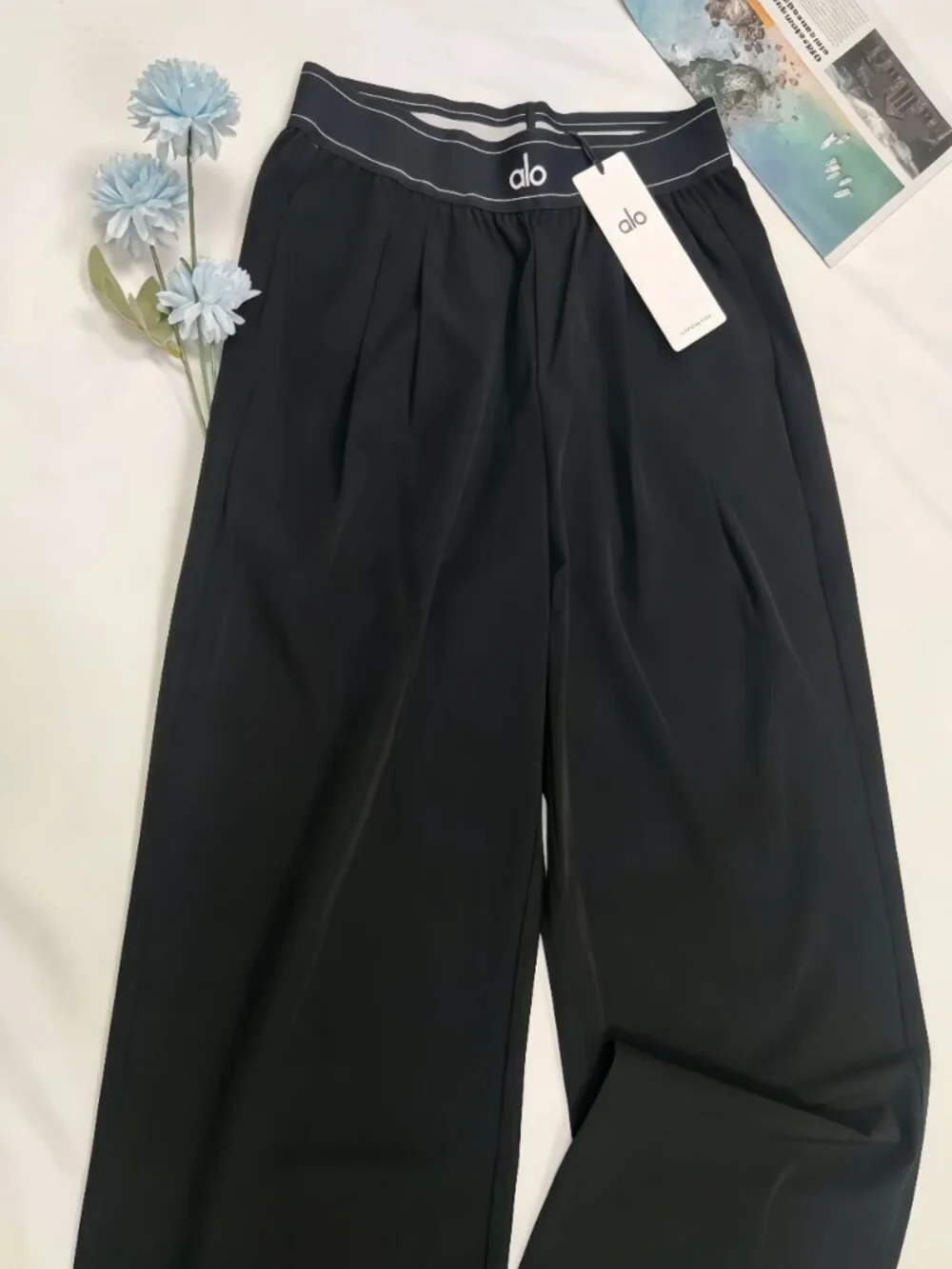 NWT Alo Yoga Suit Up Trouser Black Regular 30